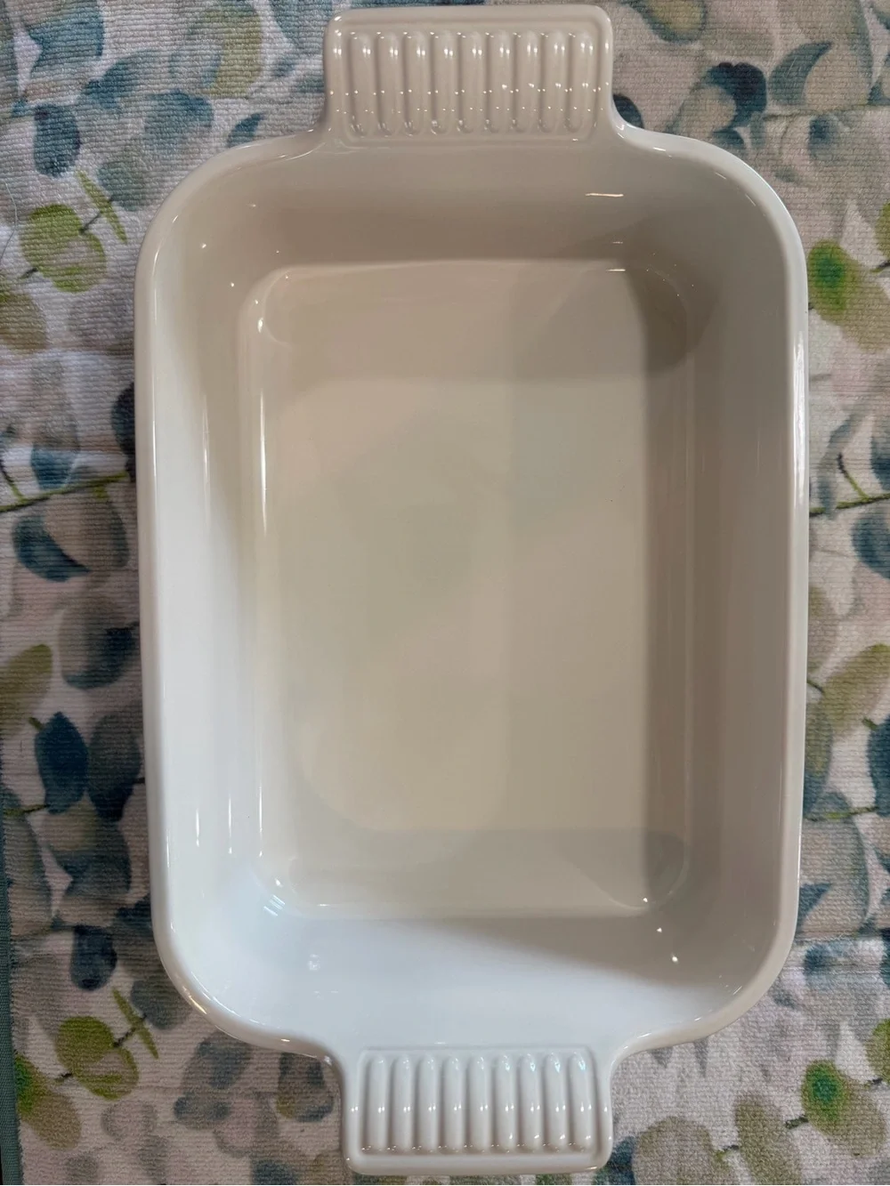NEW Le Creuset Heritage Rectangular Baker Dish 2.5 Qt 26cm in RARE Thyme Green